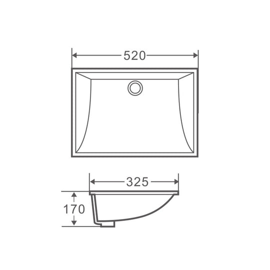 Lavabo sous plan Nue 44