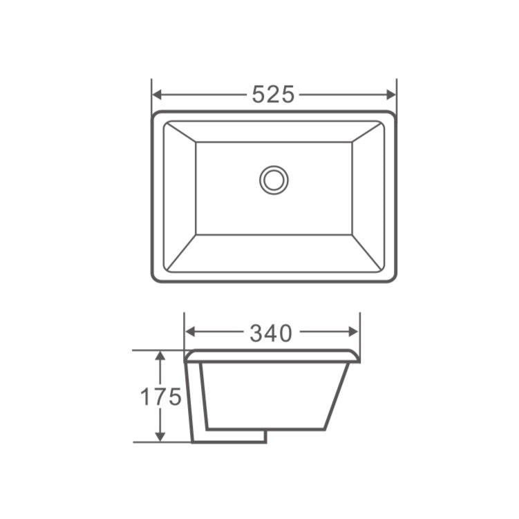 Nue 53 Undercounter Basin