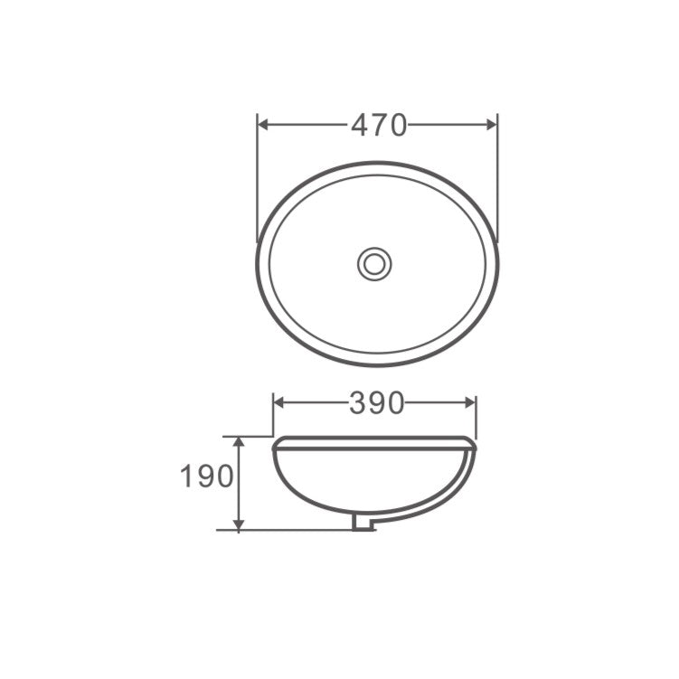 Nue R45 Undercounter Basin