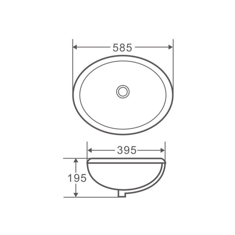 Nue R59 Undercounter Basin