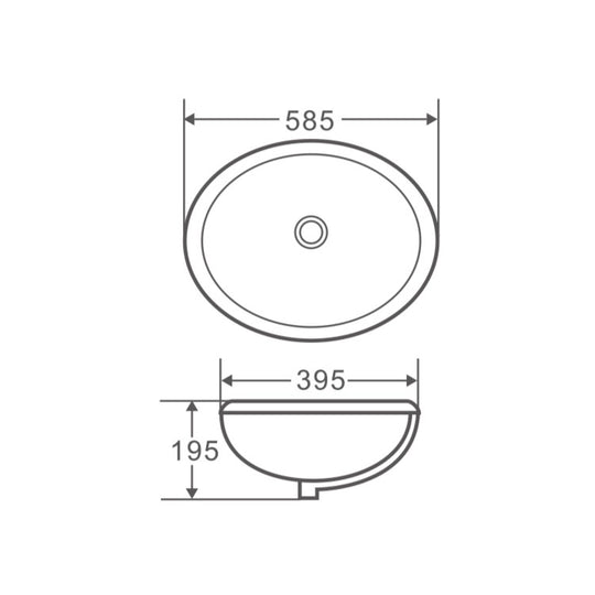 Nue R59 Undercounter Basin