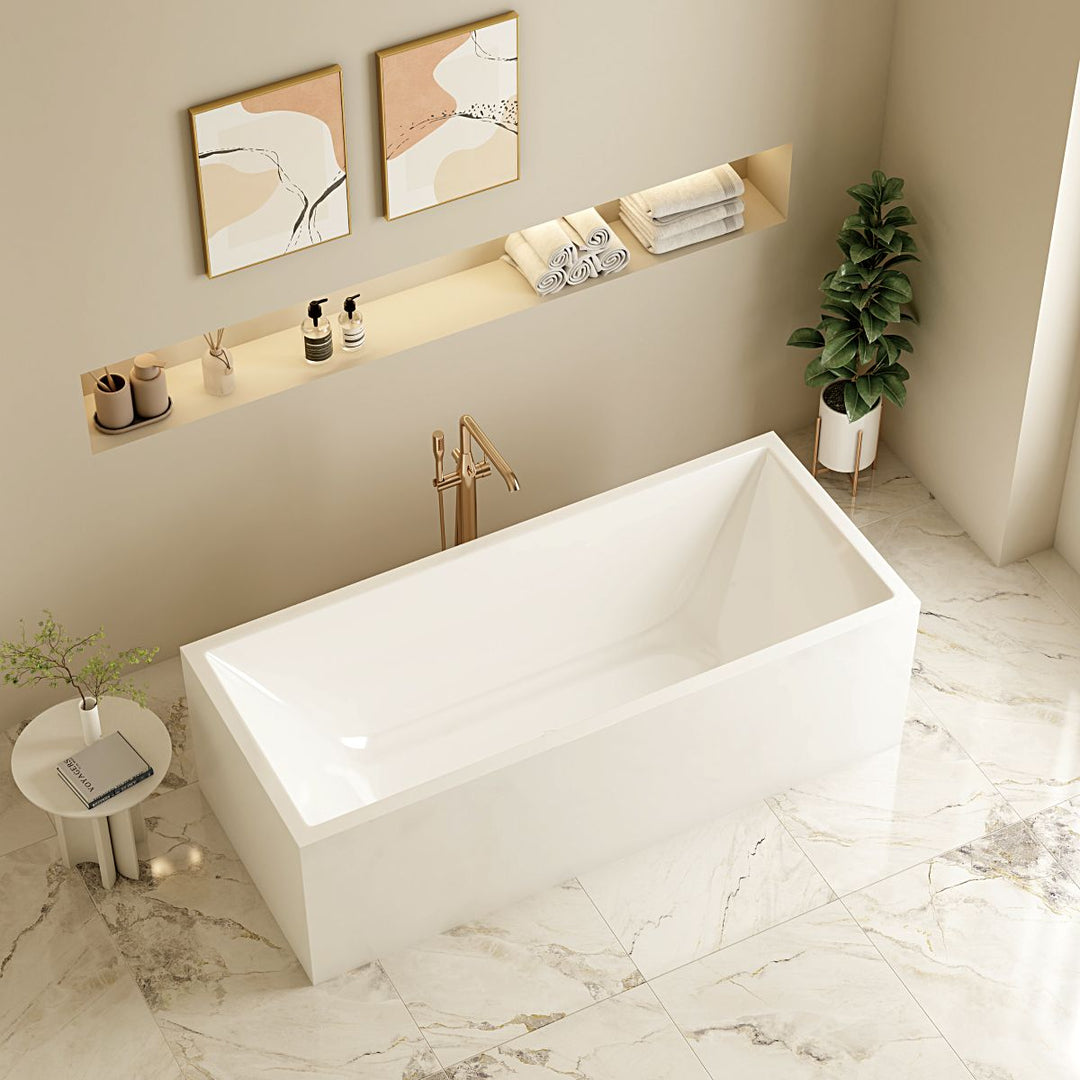 Baignoire autoportante multi-fix ORTA en blanc brillant