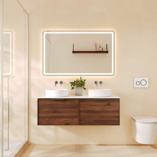 Paris 1200mm Wall-Hung Vanity - Walnut Woodmatt