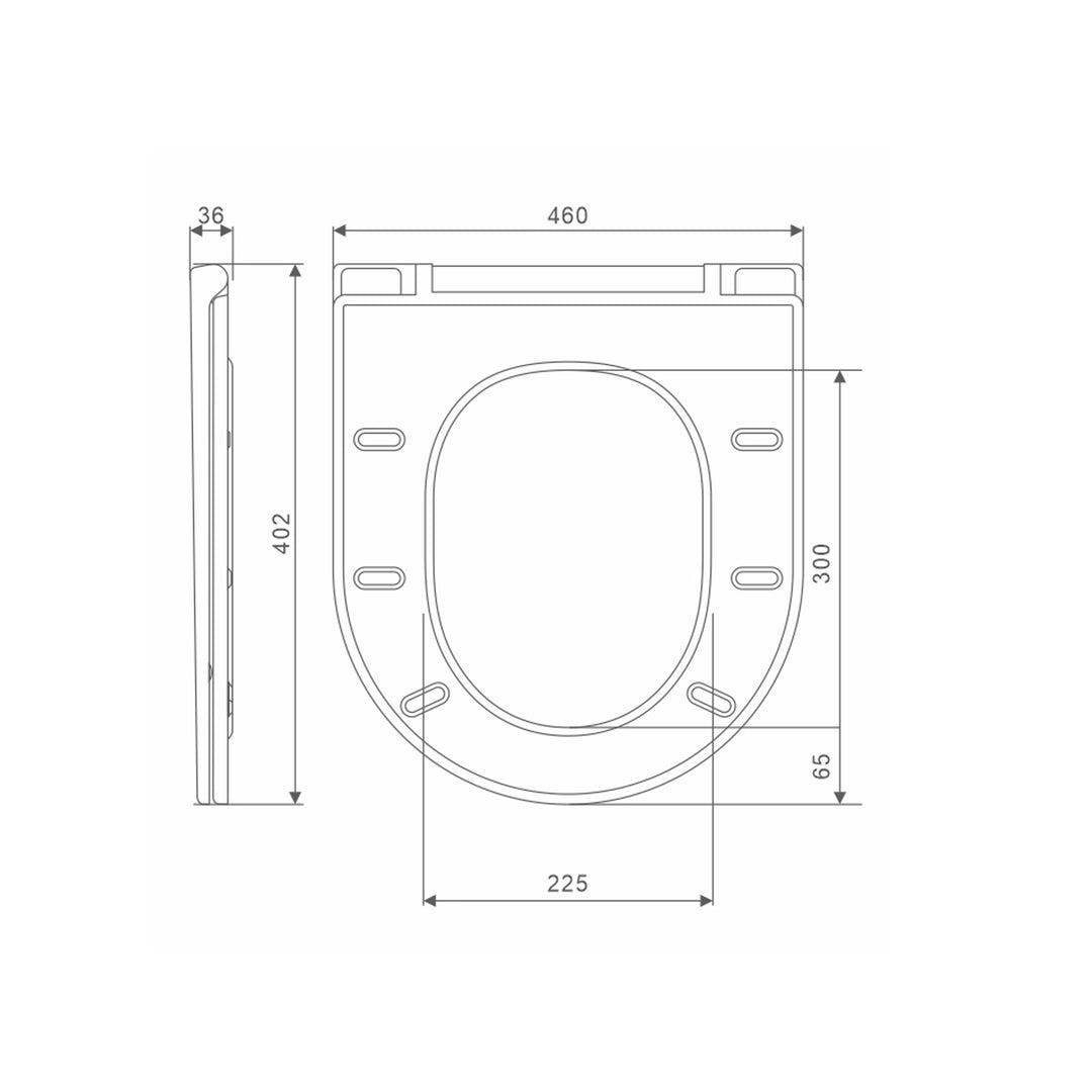 Siège de toilette Slim UF