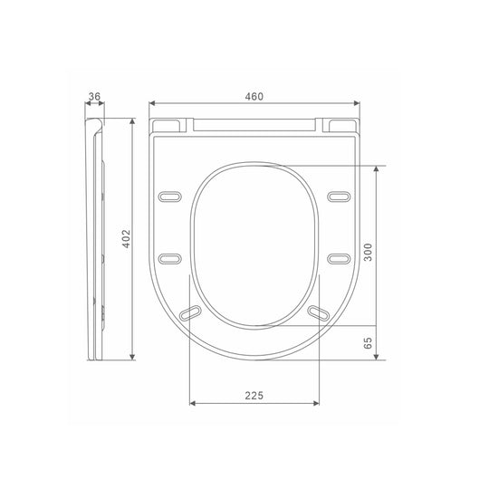 Siège de toilette Slim UF