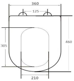 Siège de toilette Slim UF