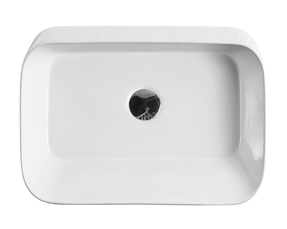 Qtro 55 Counter-top Rectangular Basin at Angle