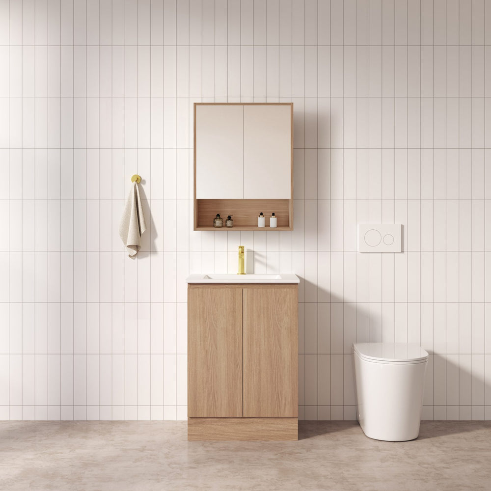 RITA 600mm Freestanding Cabinet - Elegant Oak