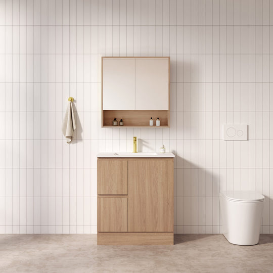 RITA 750mm Freestanding Cabinet (LHD)- Elegant Oak