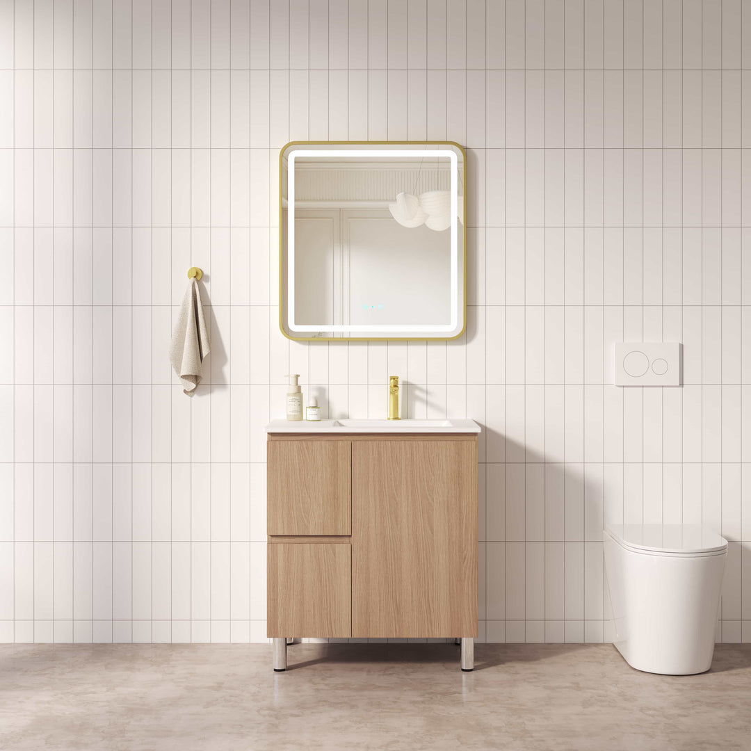 RITA 750mm Freestanding Cabinet (LHD)- Elegant Oak