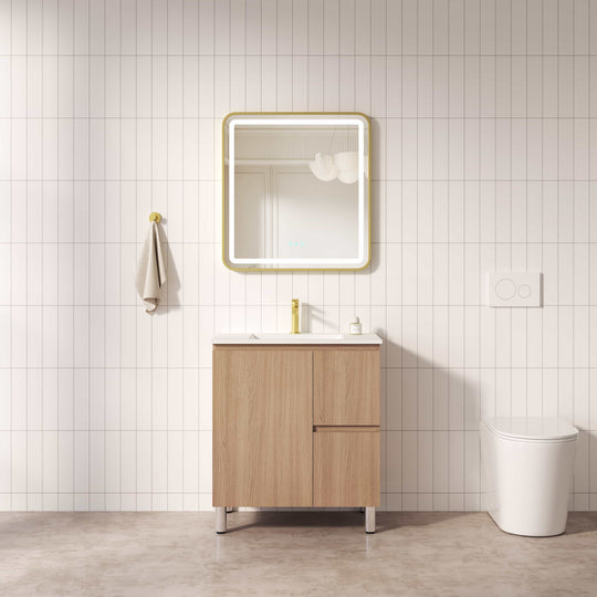 RITA 750mm Freestanding Cabinet (RHD)- Elegant Oak
