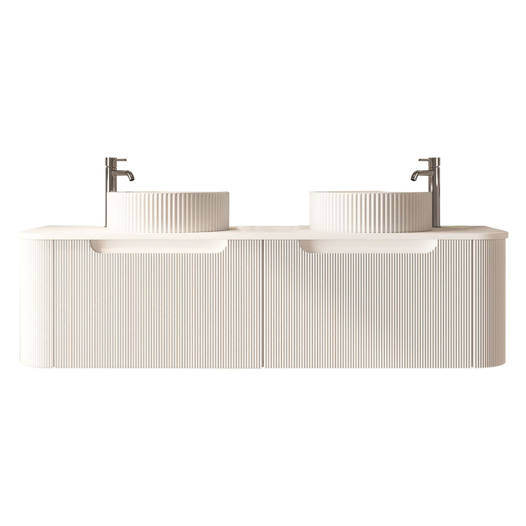 Rome 1500mm Wall-Hung Cabinet - Matt White