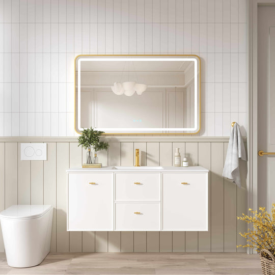 Seattle 1200mm Wall-Hung Cabinet - Matt White