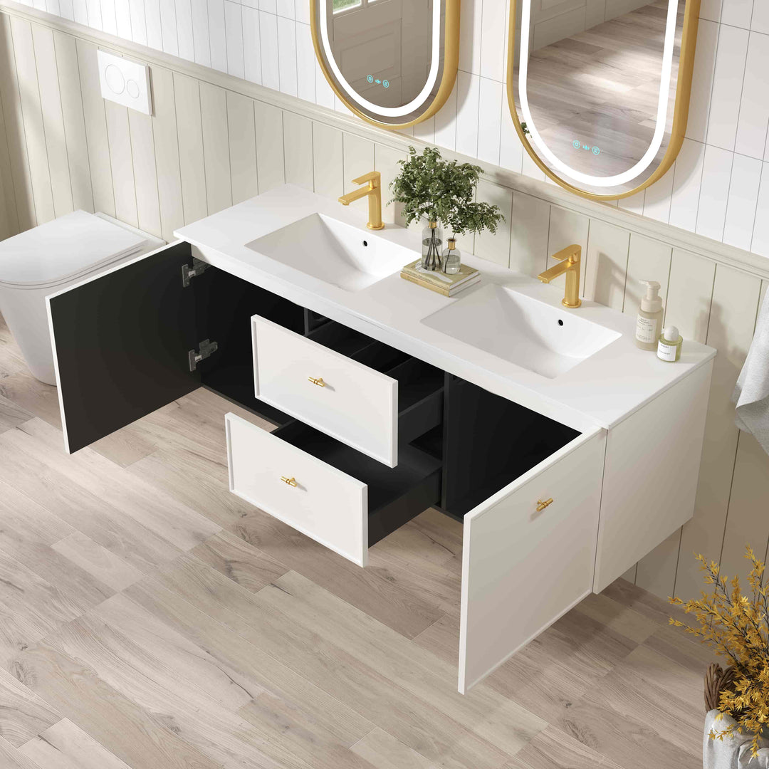 Seattle 1500mm Wall-Hung Cabinet - Matt White