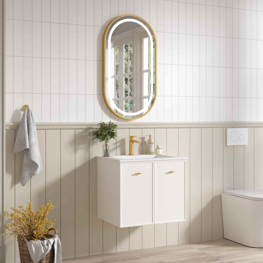 Seattle 600mm Wall-Hung Cabinet - Matt White