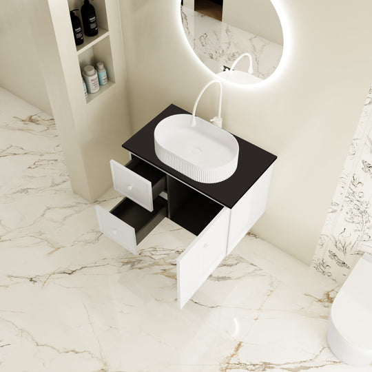 Seattle 750mm Wall-Hung Cabinet - Matt White