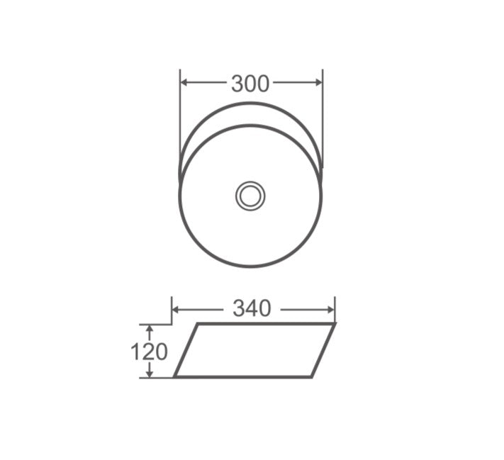 Spin 34B Counter-Top Round Basin