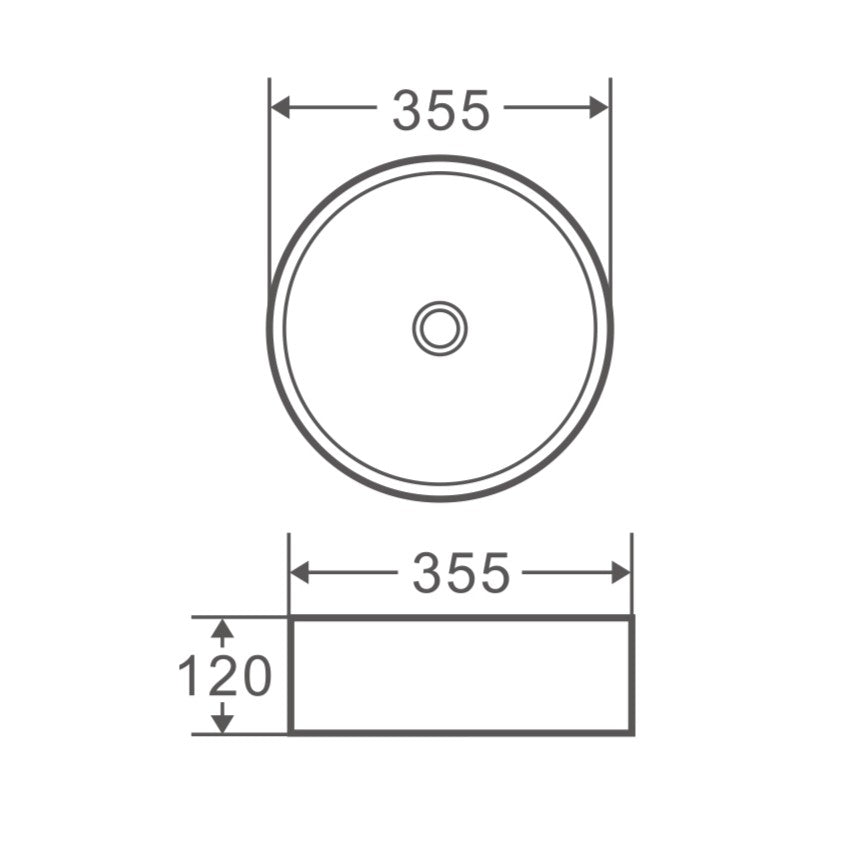 Spin 35 Counter-Top Round Basin