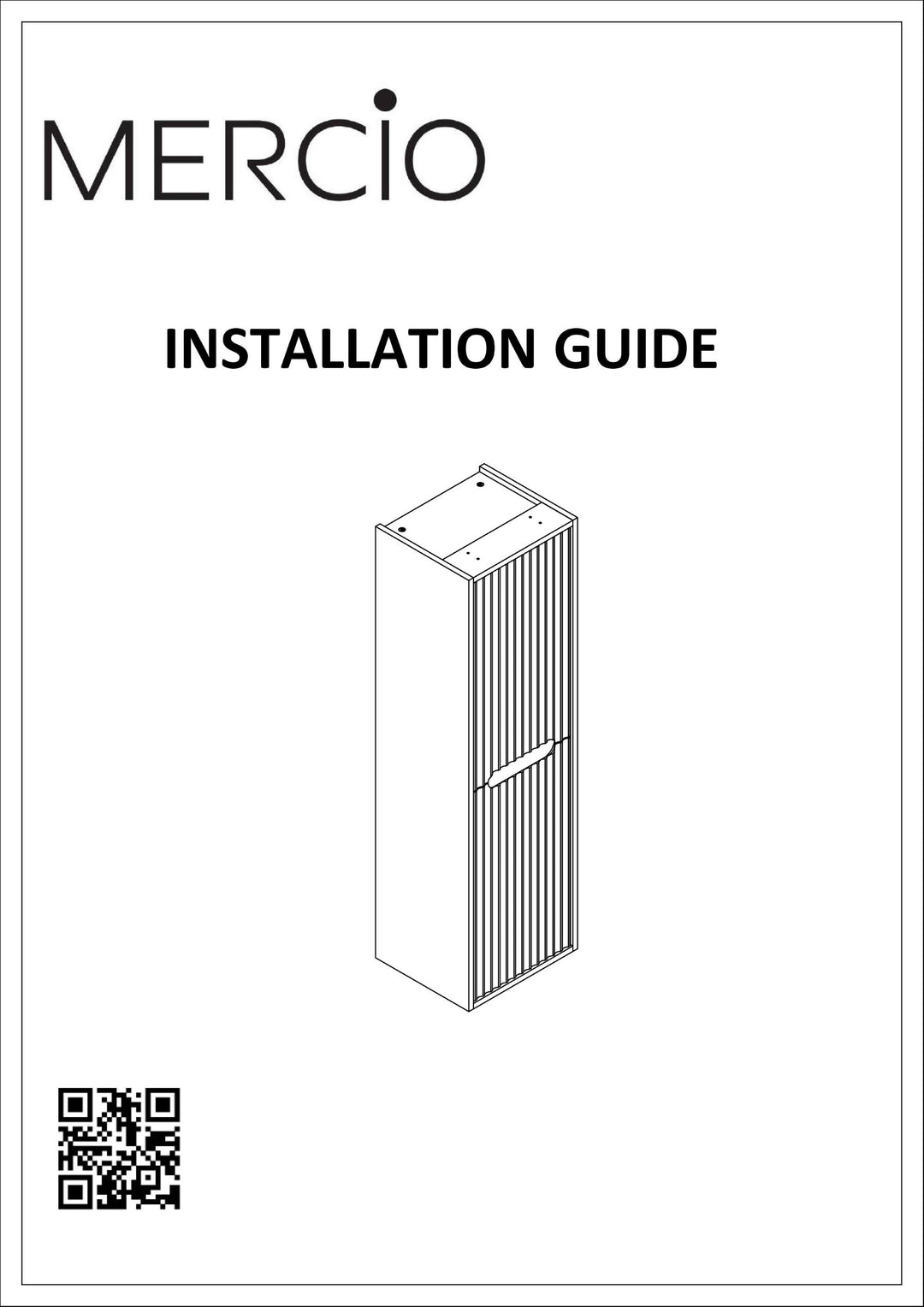 TBRH 35120 Model – Installation Instructions