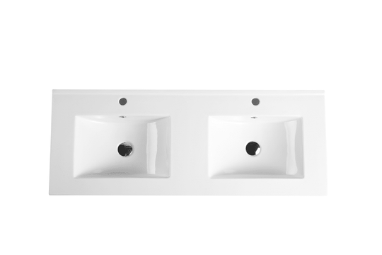 Mercio 1500mm Double Bowl Ceramic Top Vanity Basin