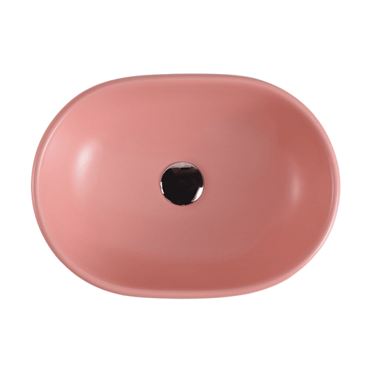 Vale 97 Counter-Top Oval Basin - Matt Pink