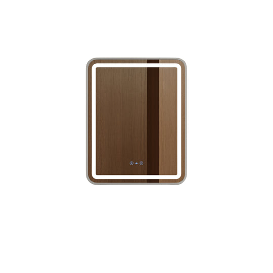 Venus 600×750 / 750×900 / 1200×750mm LED Rectangular Mirror – Brushed Nickel Frame