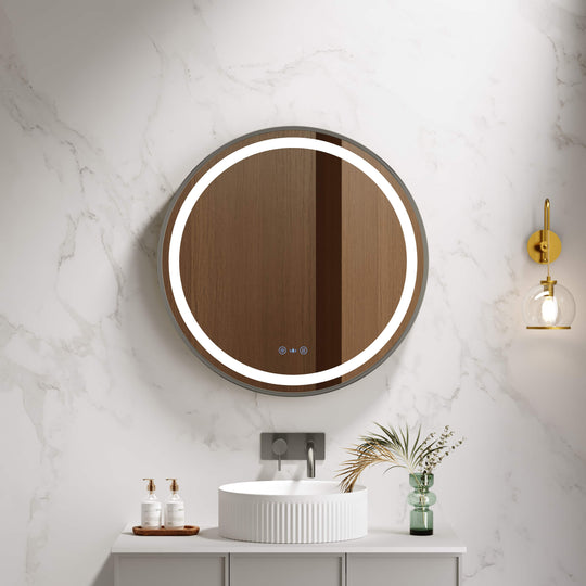 Miroir rond à LED