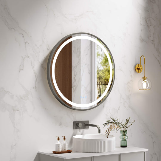 Miroir rond à LED