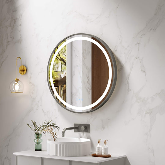 Miroir rond à LED