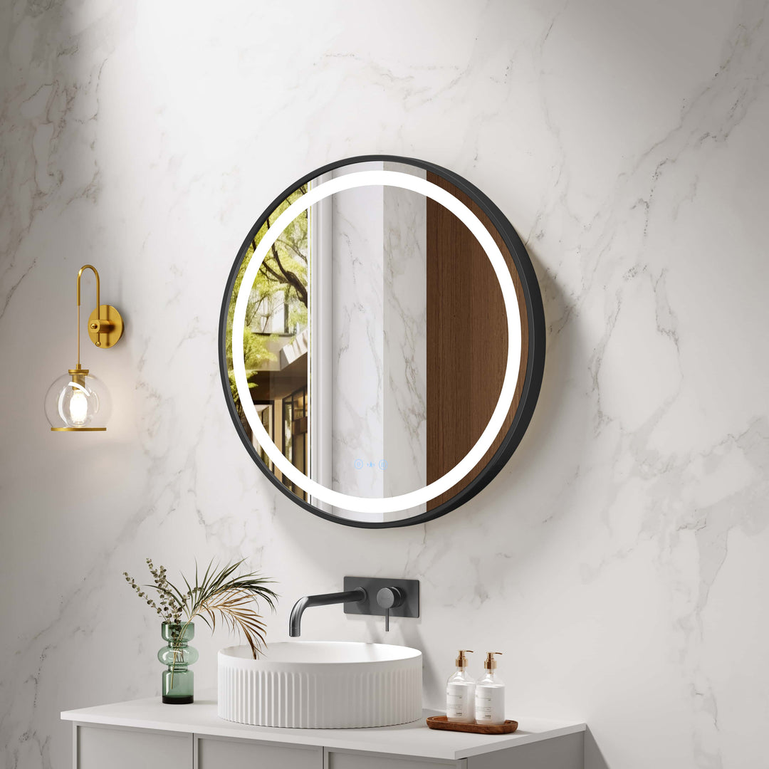 Miroir rond à LED