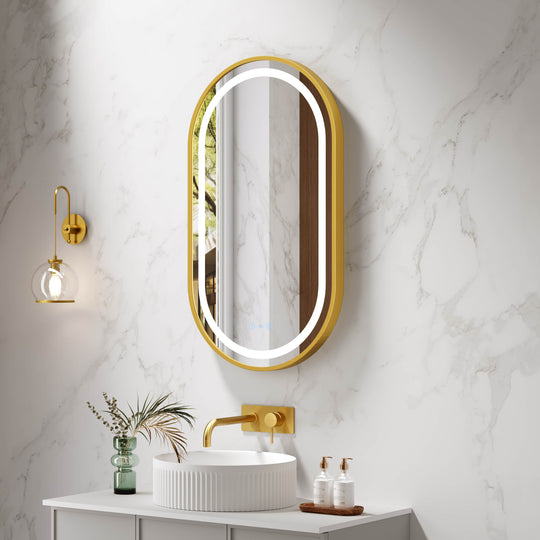 Miroir rond à LED