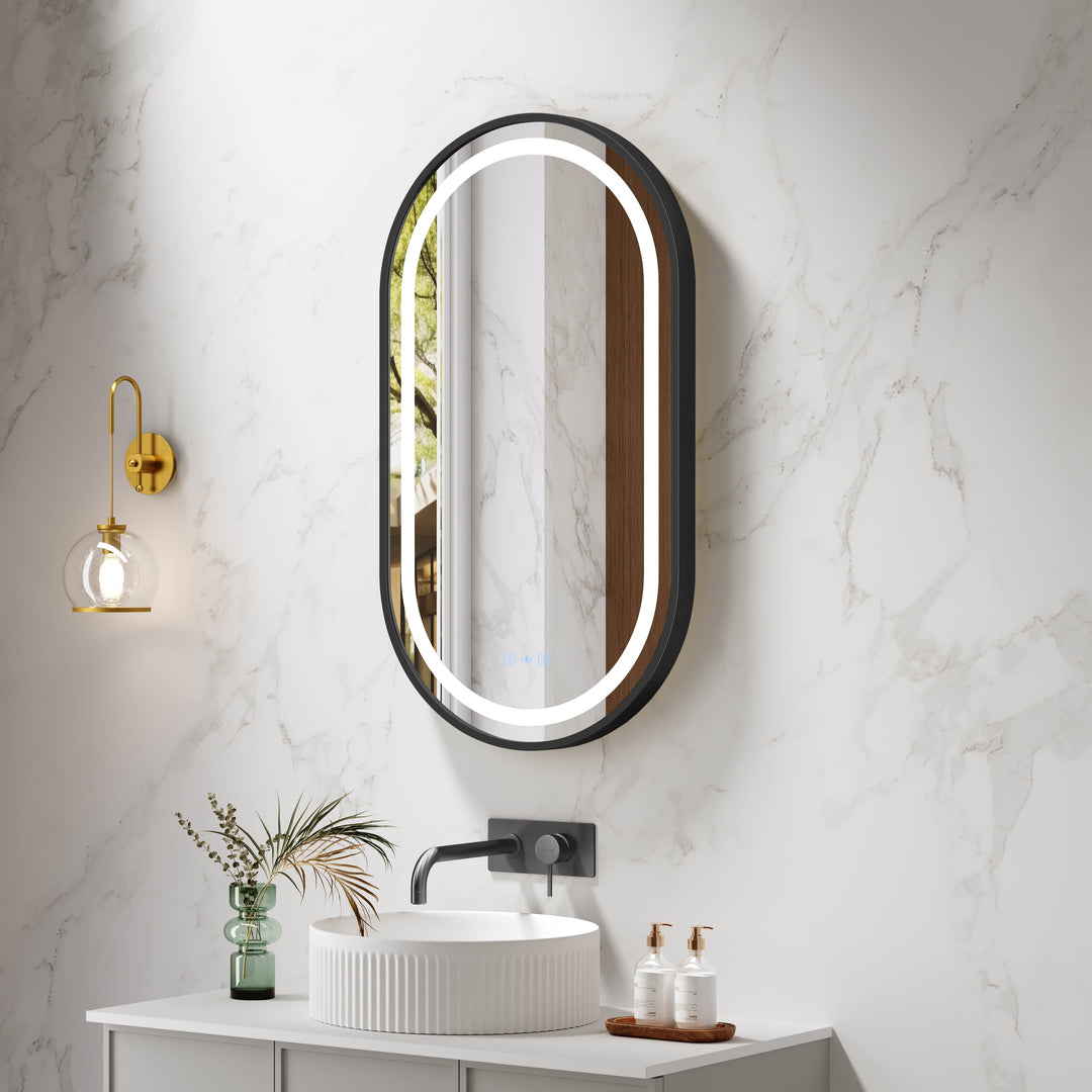 Miroir rond à LED