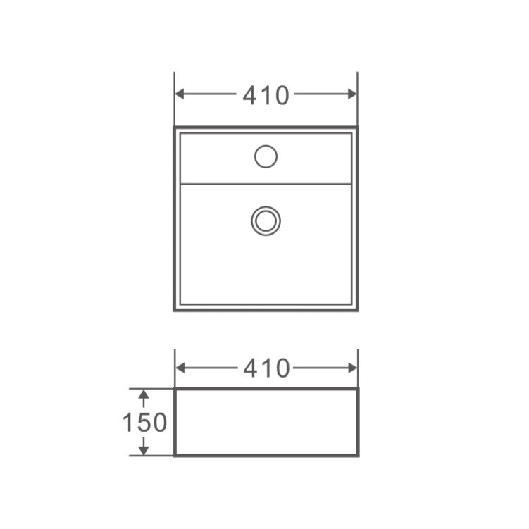 Lavabo suspendu Vento 42M