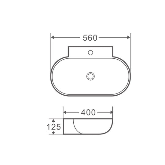 Lavabo suspendu Vento 42M