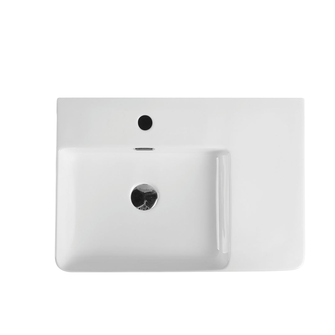 Vento 60MR Wall-Hung Rectangular Basin