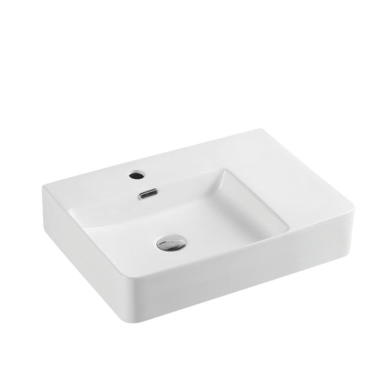 Vento 60MR Wall-Hung Rectangular Basin