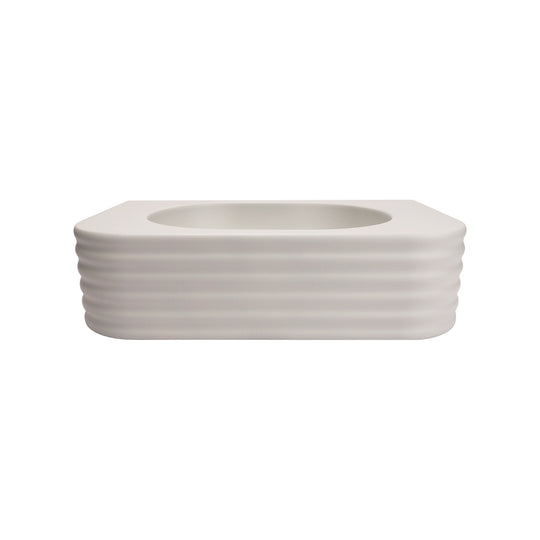 VIVO 45 Concrete D-Shape Wall-Hung Basin-Gray White