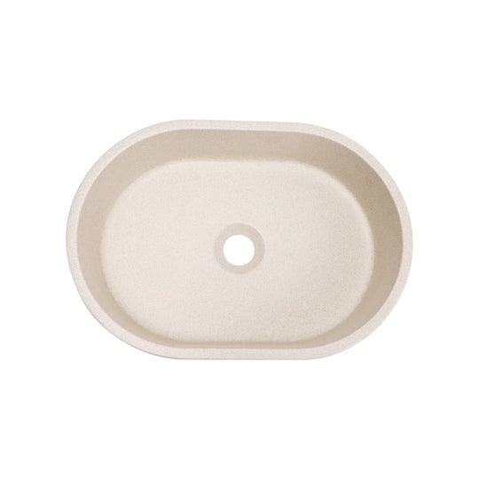 VIVO 40 Concrete Oval Countertop Basin - Grit Yellow