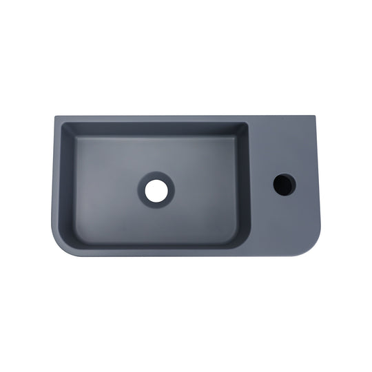 VIVO 43 Concrete Wall-Hung Basin-Blue Ashes
