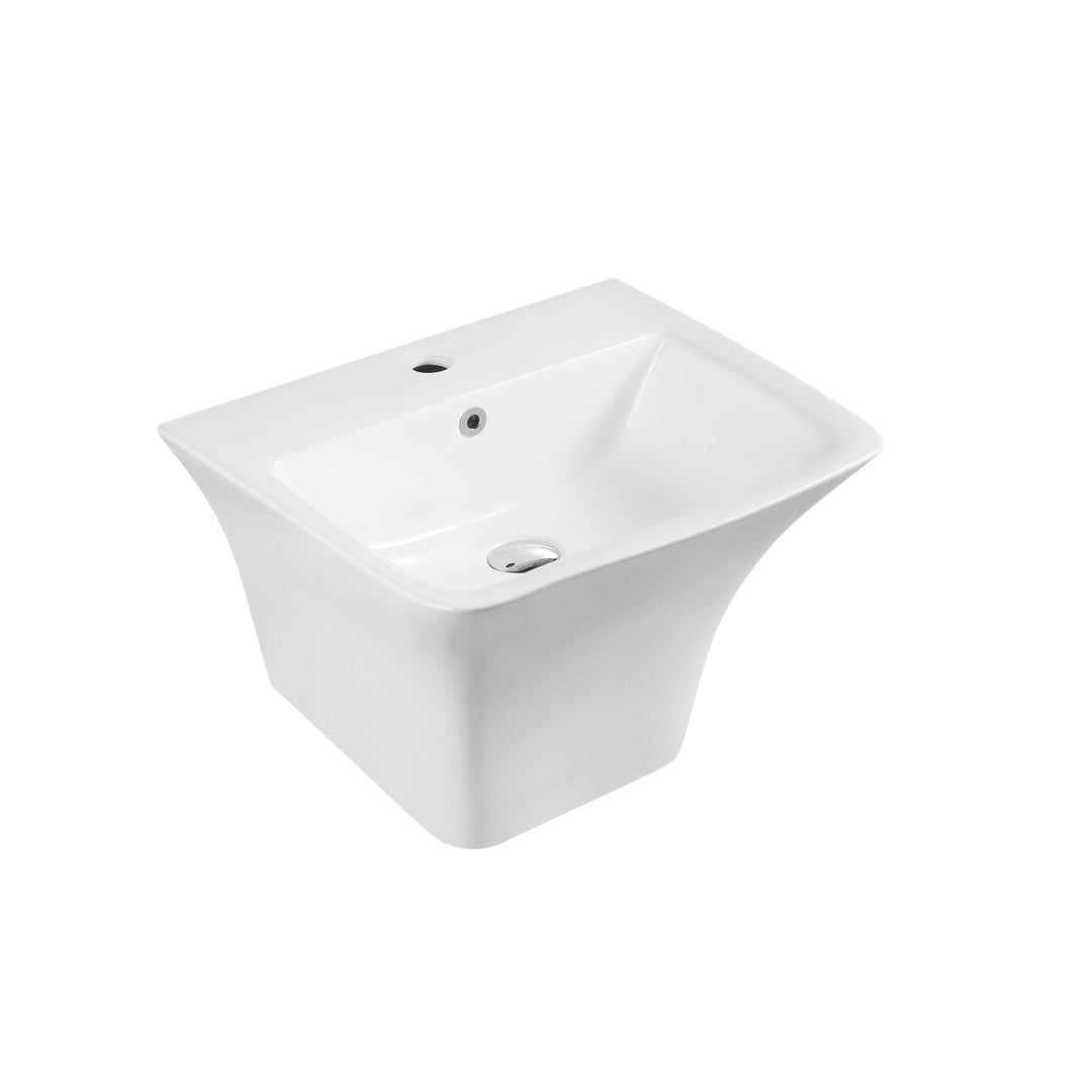 Zento 53S Semi-Pedestal Wall-Hung Basin