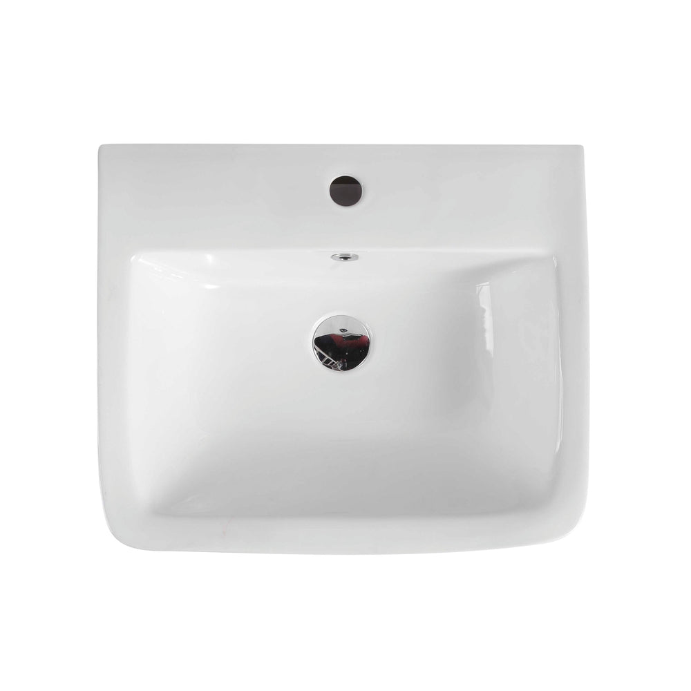 Lavabo sur pied rond autoportant Zento 45