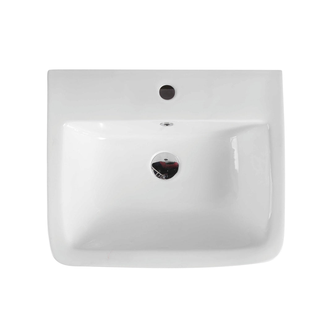 Zento 53S Semi-Pedestal Wall-Hung Basin