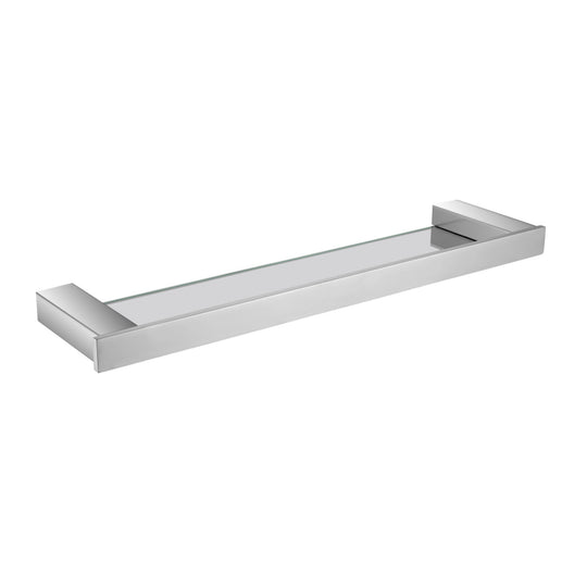 ZEN Series Glass Shelf – Matt Chrome