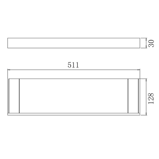 ZEN Series Glass Shelf – Matt Chrome